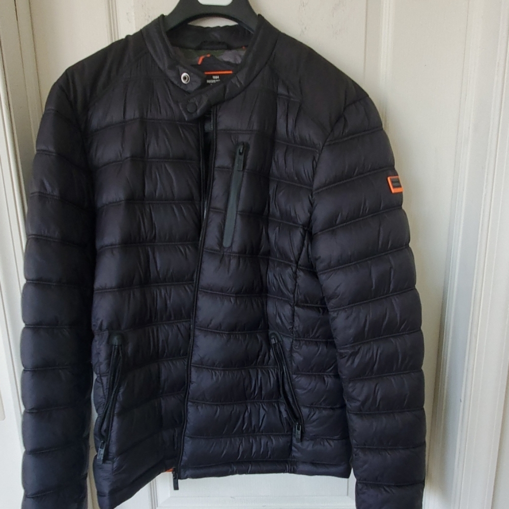 Mens Superdry moto puffer- fits XL